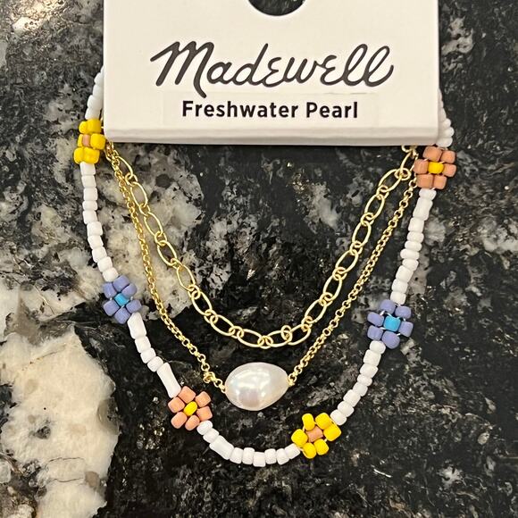 NWT Madewell Lighthouse Three-Pack Seed Bead Boho Daisy Bracelet Set - Picture 4 of 6